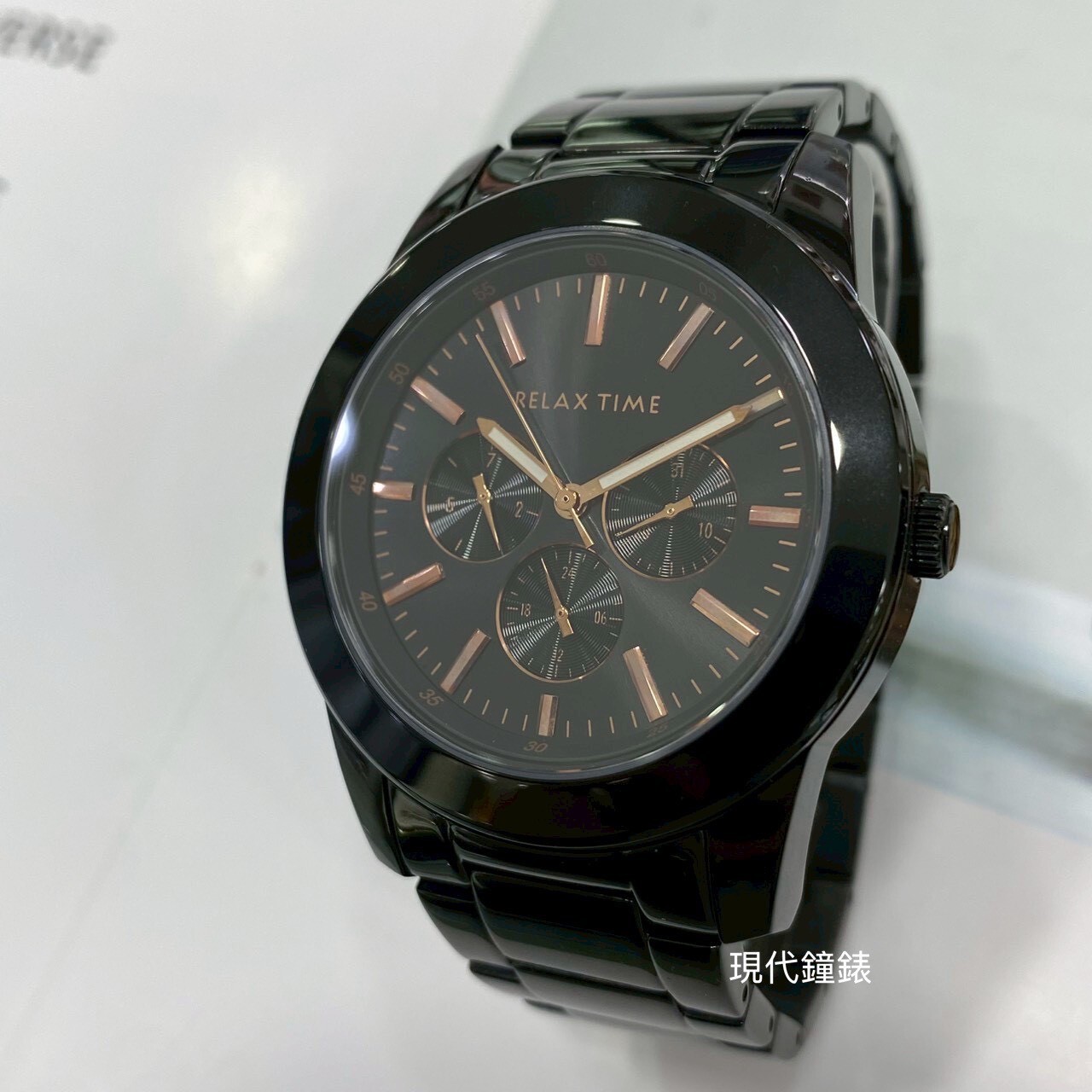 【RELAX TIME】三眼時尚腕錶R0800-16-10X  42mm現代鐘錶