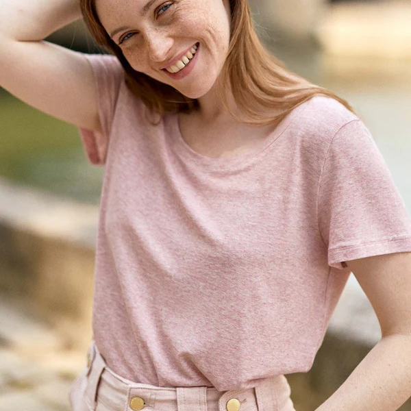 1LP0327-338 [LA PETITE ETOILE] Tia T-Shirt Pink #TIA-T102521L9A/40-ROSE (EU)