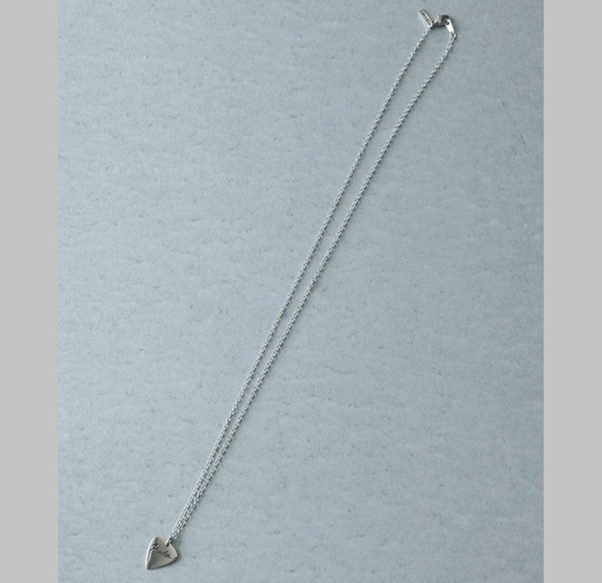 NUMBER NINE LOGO PICK MOTIF CHARM CHAIN NECKLACE - PRE ORDER ITEM (預訂中)