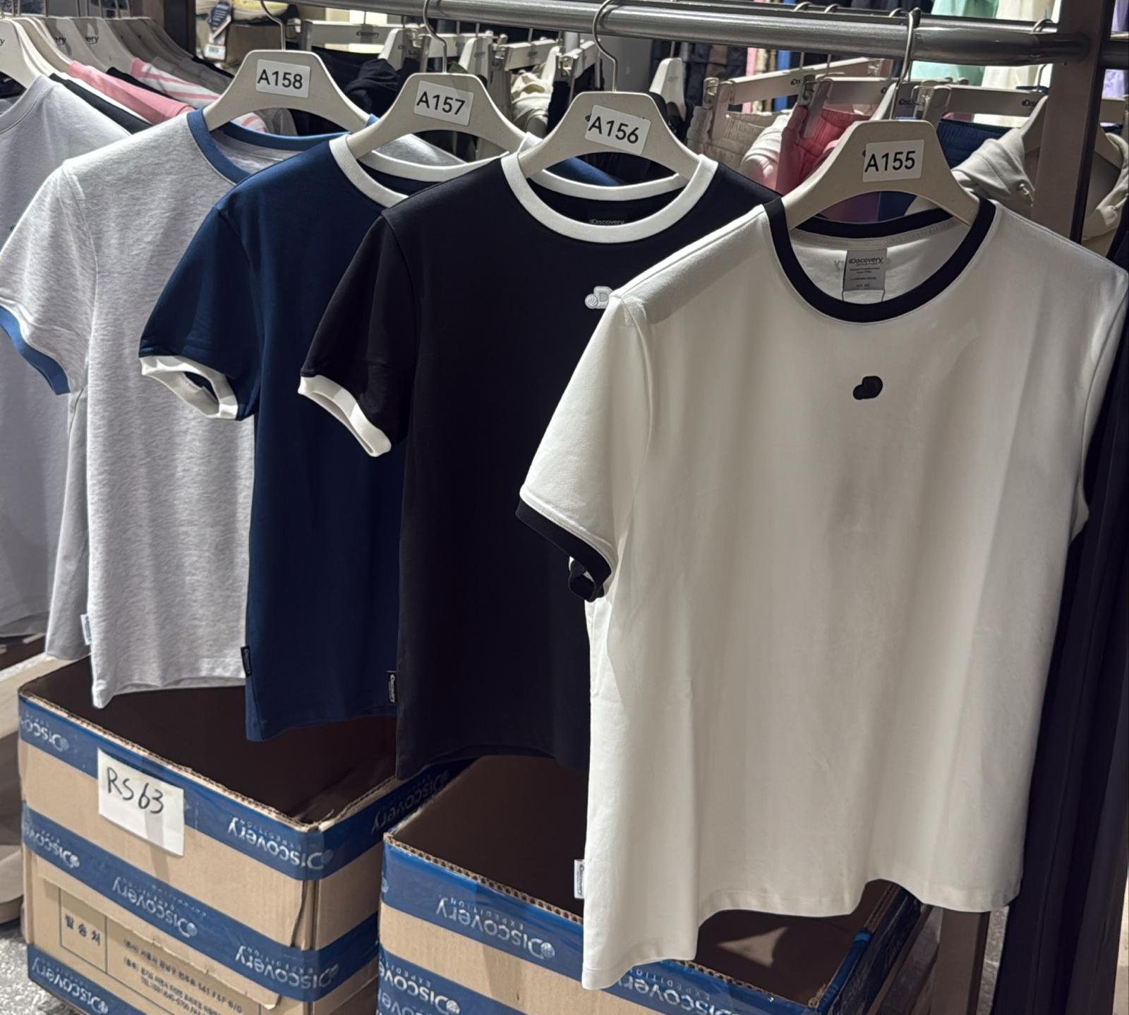 XI155 DISCOVERY 撞色邊邊小圖案短袖TEE 男裝