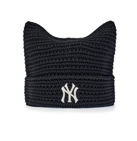 【入LIVECODE一件減至$238😱🔥！】【MLB】[Karina's Pick] Summer Crochet Meow Beanie New York Yankees