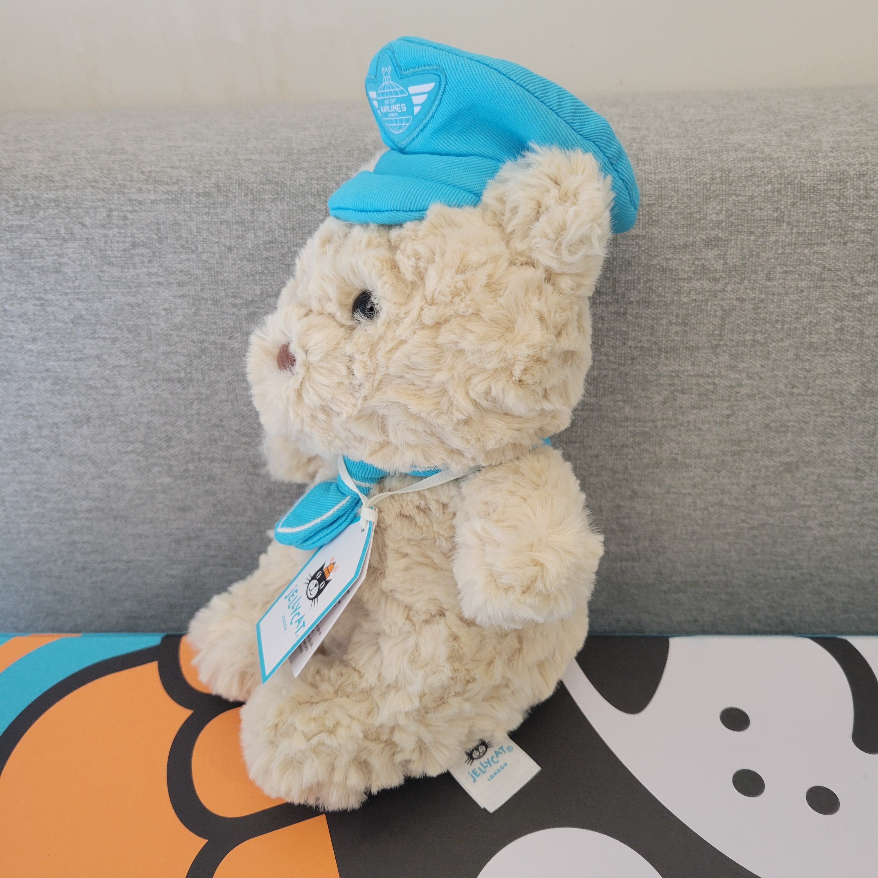 JELLYCAT  x Harrods Airline Exclusive Bartholomew Bear Junior Pilot 英國限定機師小熊