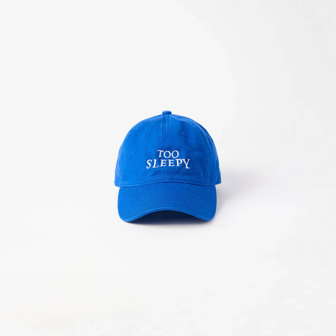 TOO SLEEPY Cap 刺繡字樣棒球帽