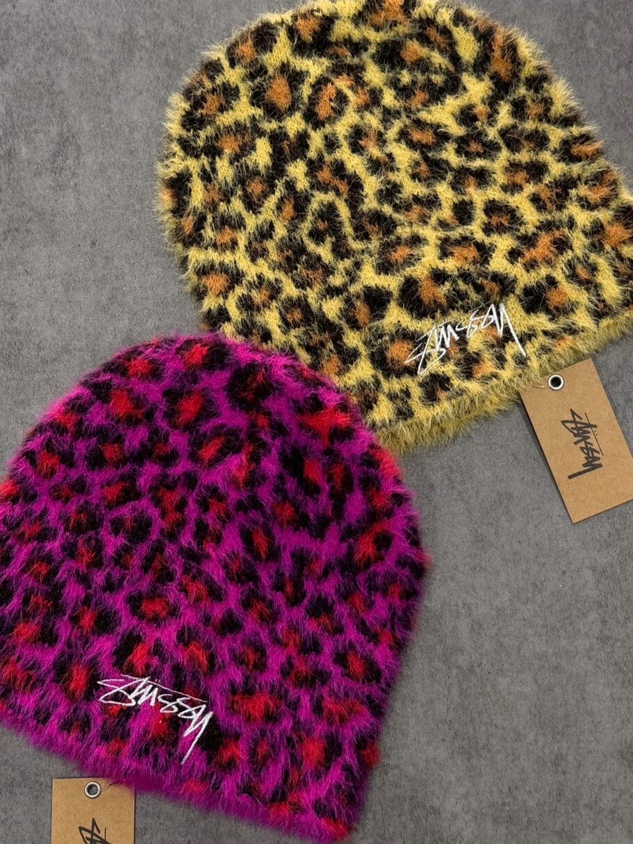 STUSSY SKULLCAP LEOPARD PATTERN 豹紋斑紋 冷帽