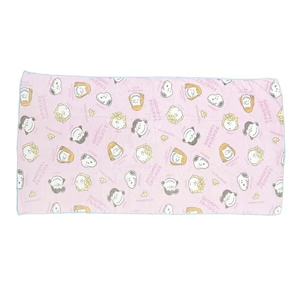 JP Snoopy 西川軟料吸水料大浴巾 密集粉 75x150 0723 TK260328