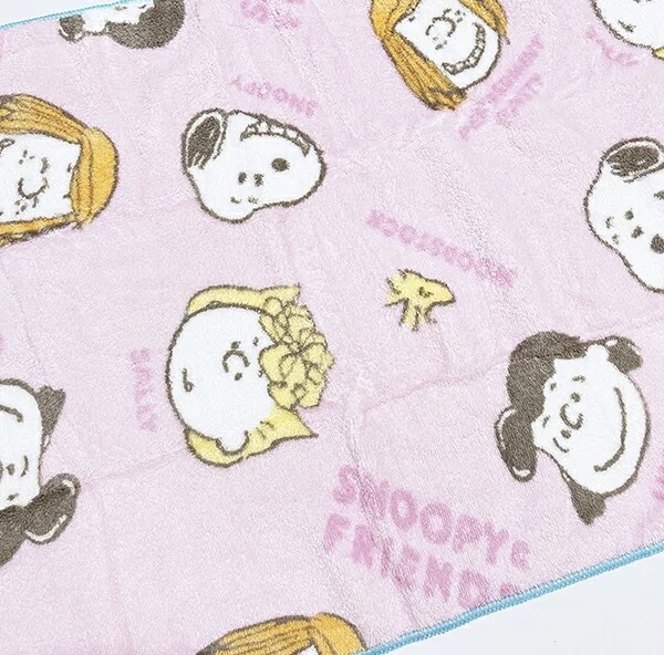 JP Snoopy 西川軟料吸水料大浴巾 密集粉 75x150 0723 TK260328