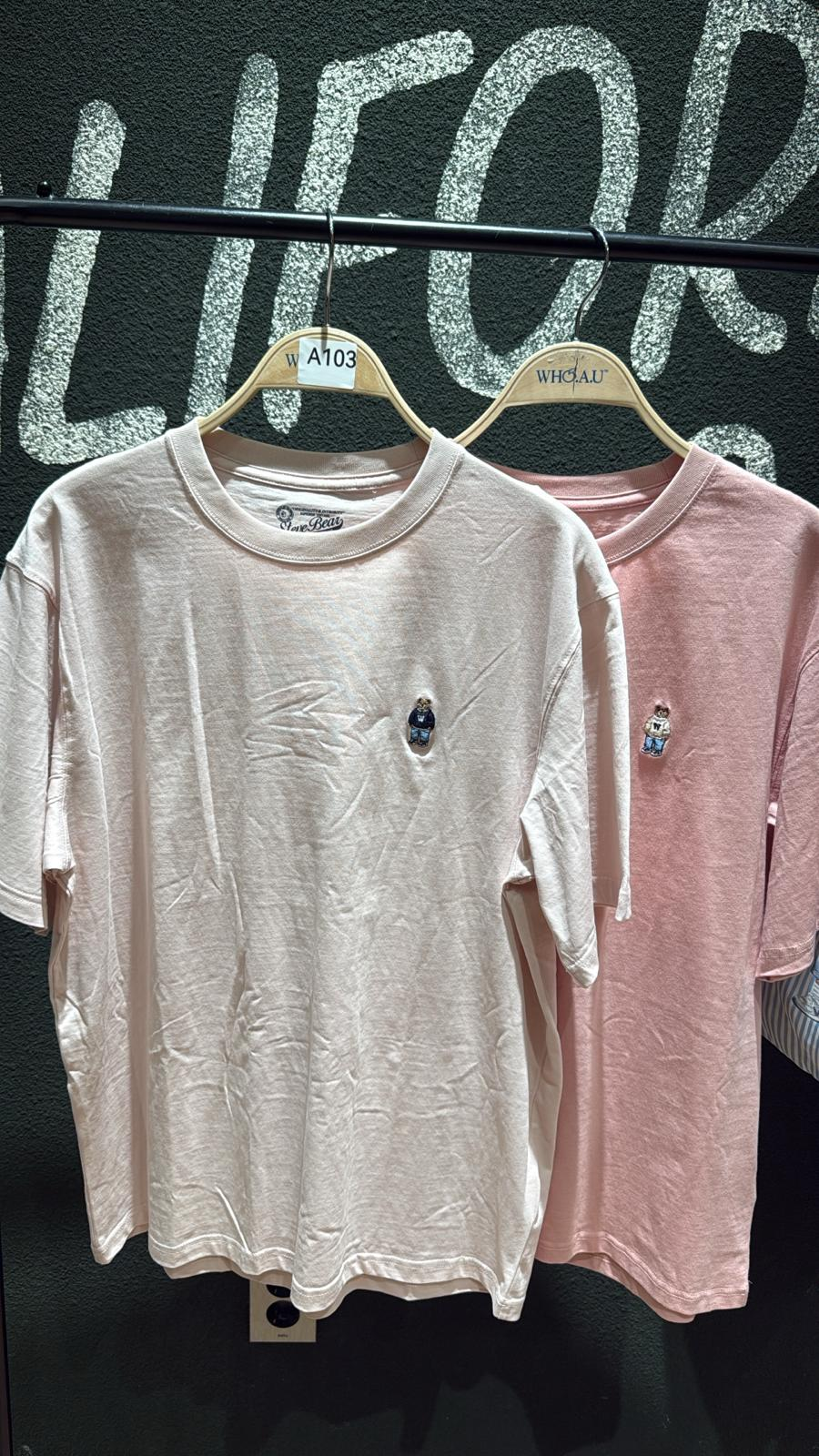 XI103 WHO A U 淨色TEE 一套2件