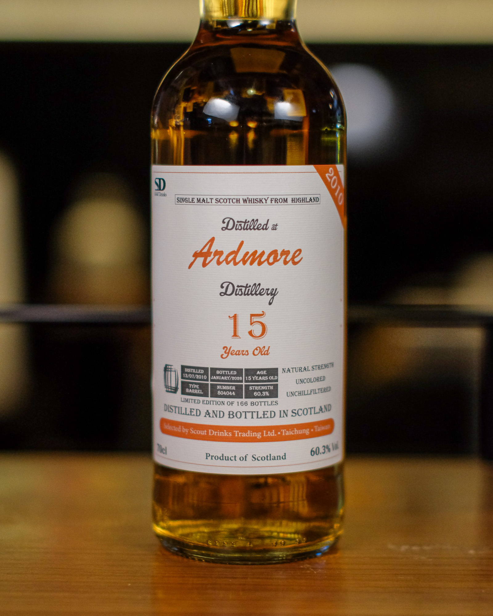 Ardmore 2010/2026 15YO Barrel #804044 60.3% Scout Drinks