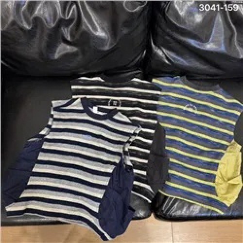 韓系撞色條紋無袖