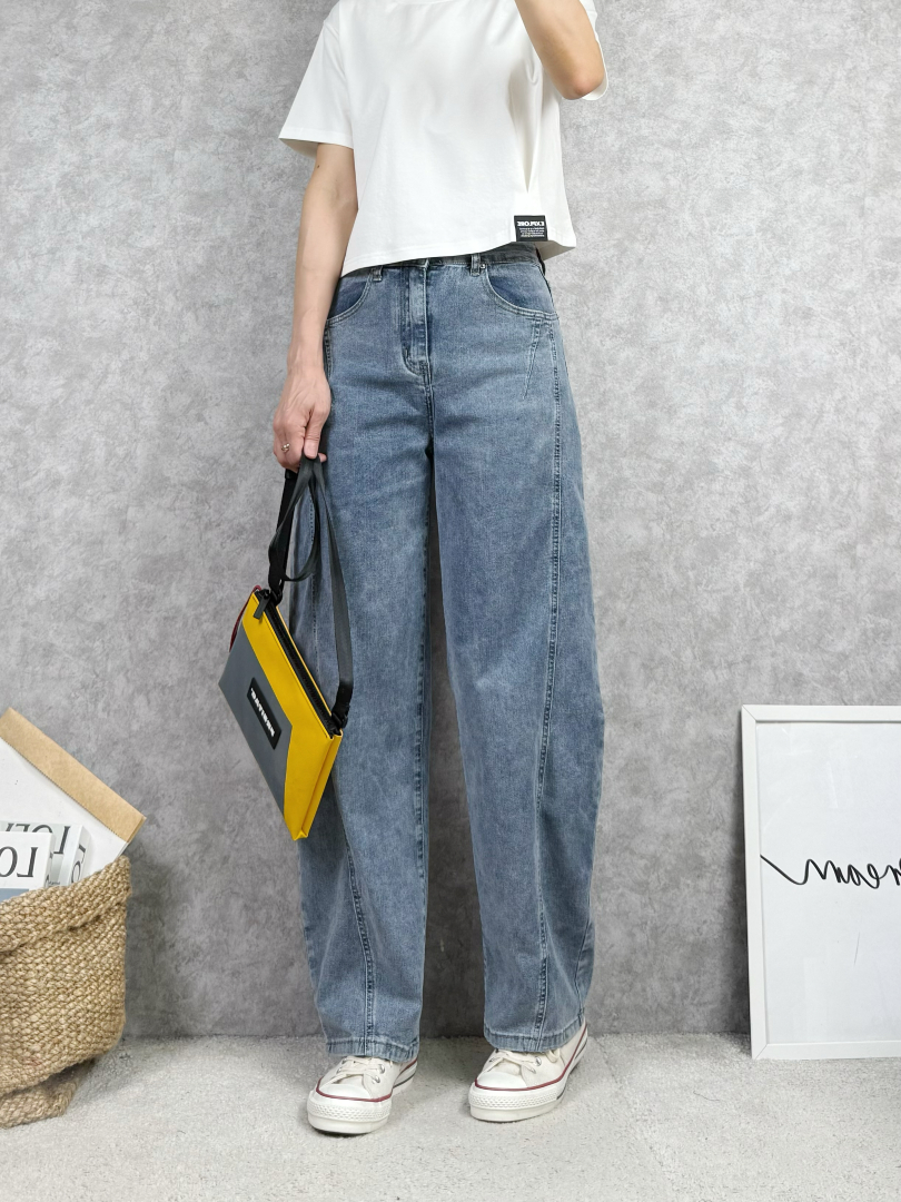 打造自然腿型曲線的修飾灣刀褲