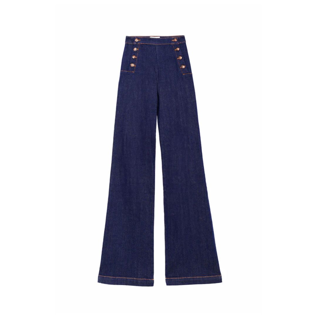 1LP0327-315 [LA PETITE ETOILE] Paulie - Jean with Bridges Blue #PAULIE-P202411C5H/98-BRUT (EU)