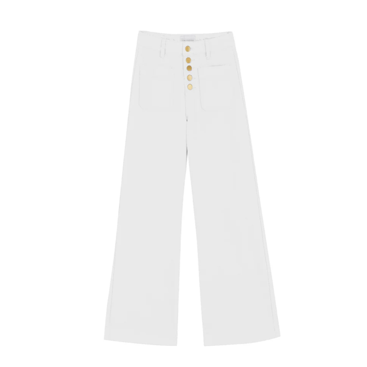 1LP0327-288 [LA PETITE ETOILE] Atlanta Wide Leg Jeans White #ATLANTA-P302421C0I/10-BLANC (EU)