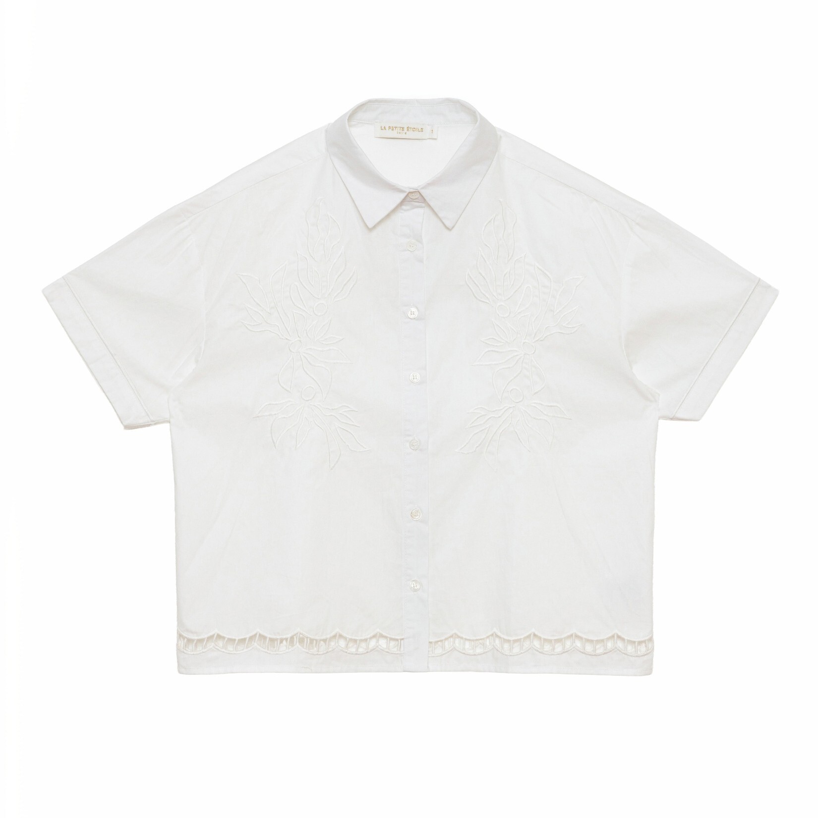 1LP0327-381 [LA PETITE ETOILE] Cathy Blouse White #CATHY-C202613C0A/11-ECRU (EU)