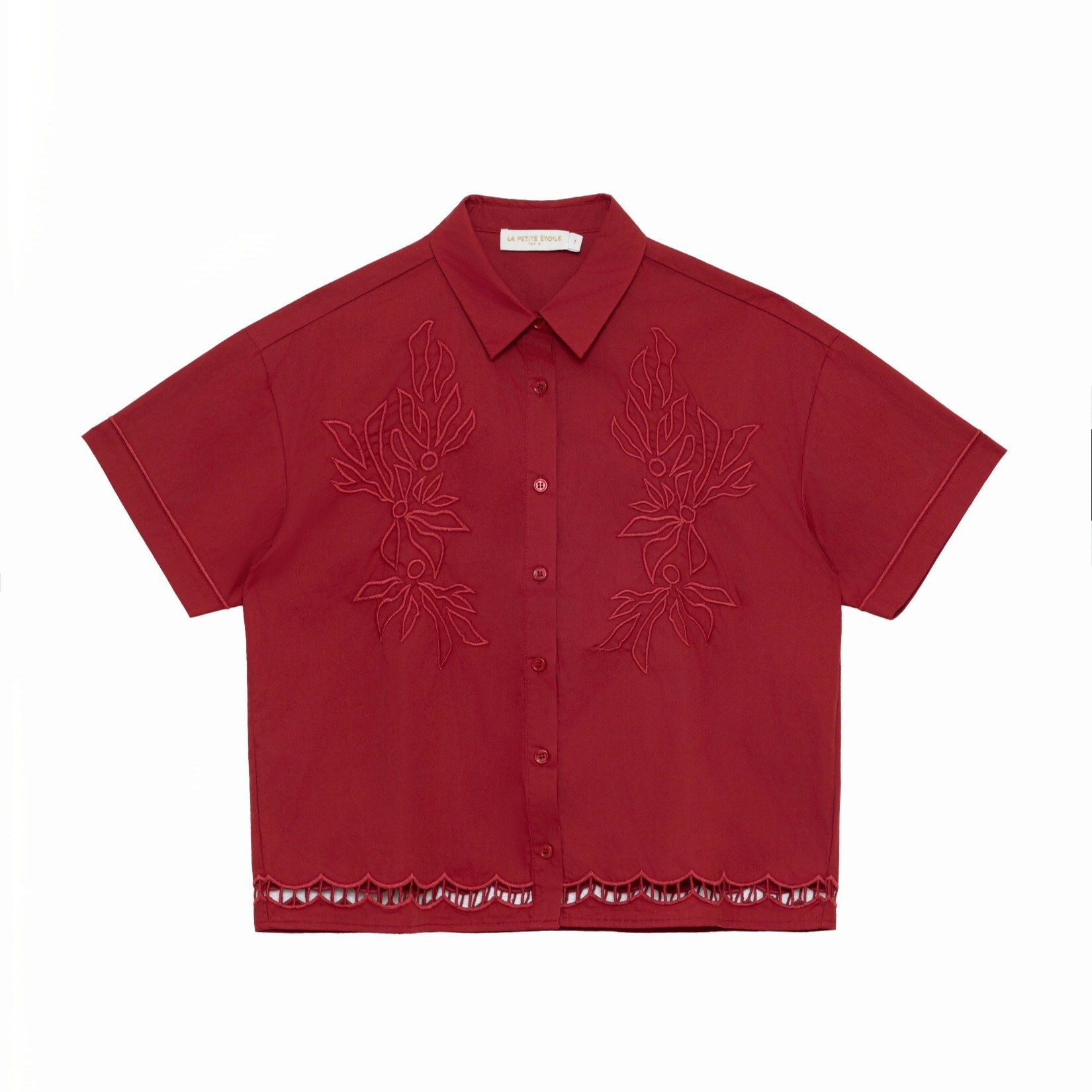 1LP0327-382 [LA PETITE ETOILE] Cathy Blouse Red #CATHY-C202613C0A/53-TOMETTE (EU)