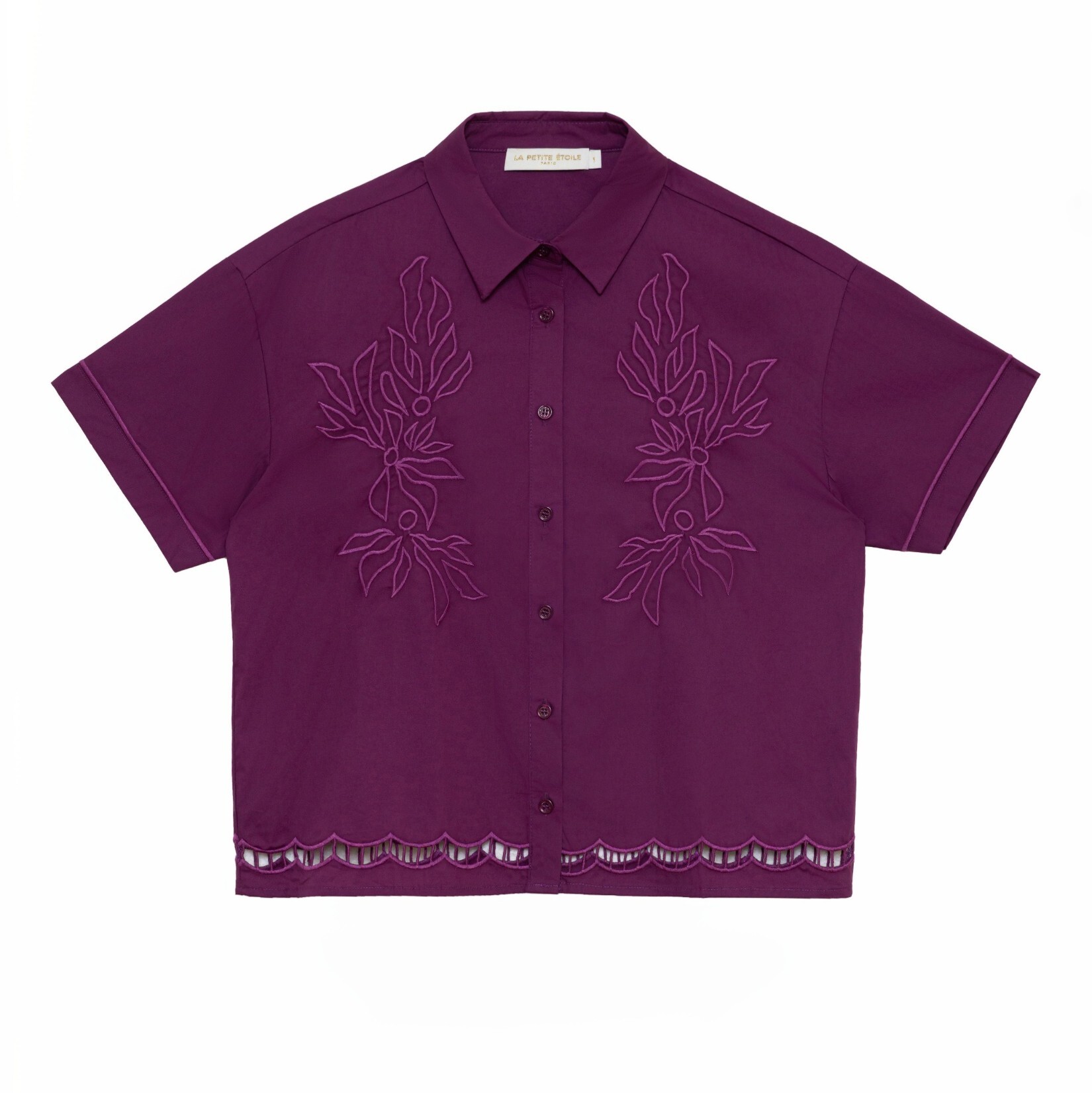 1LP0327-383 [LA PETITE ETOILE] Cathy Blouse Violet #CATHY-C202613C0A/46-VIOLET (EU)