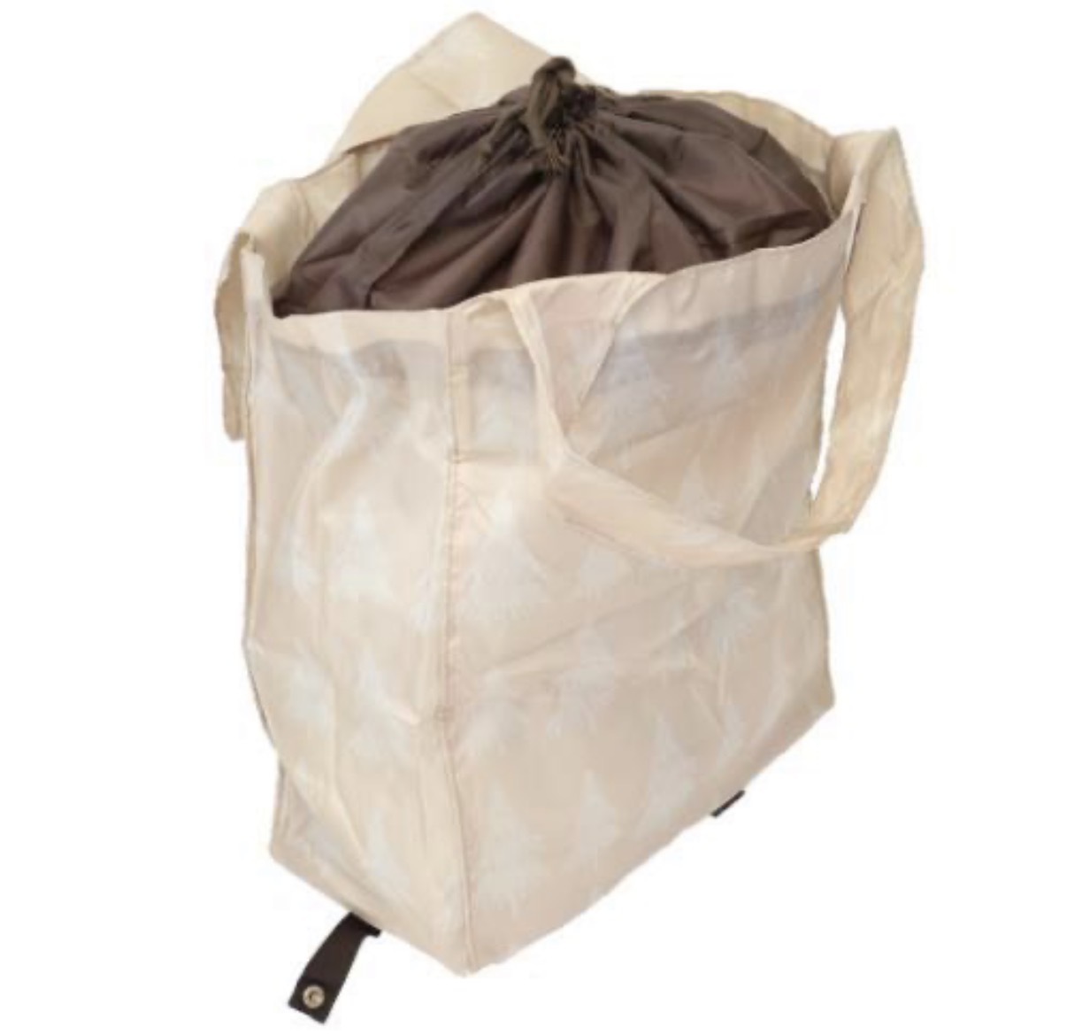 JP 阿美 密集式大容量環保袋 有底板 可單肩12kg 30L 淺啡樹 0442 TK260326