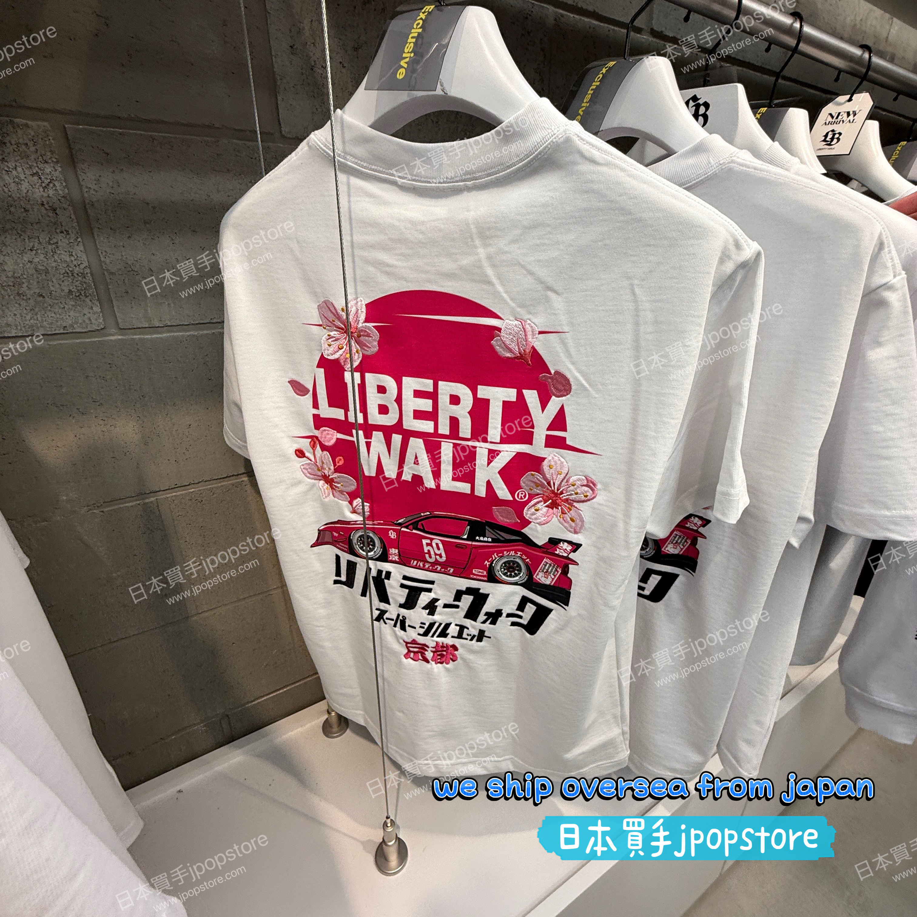 Kyoto-Exclusive LIBERTY WALK 京都 TEE WHITE
