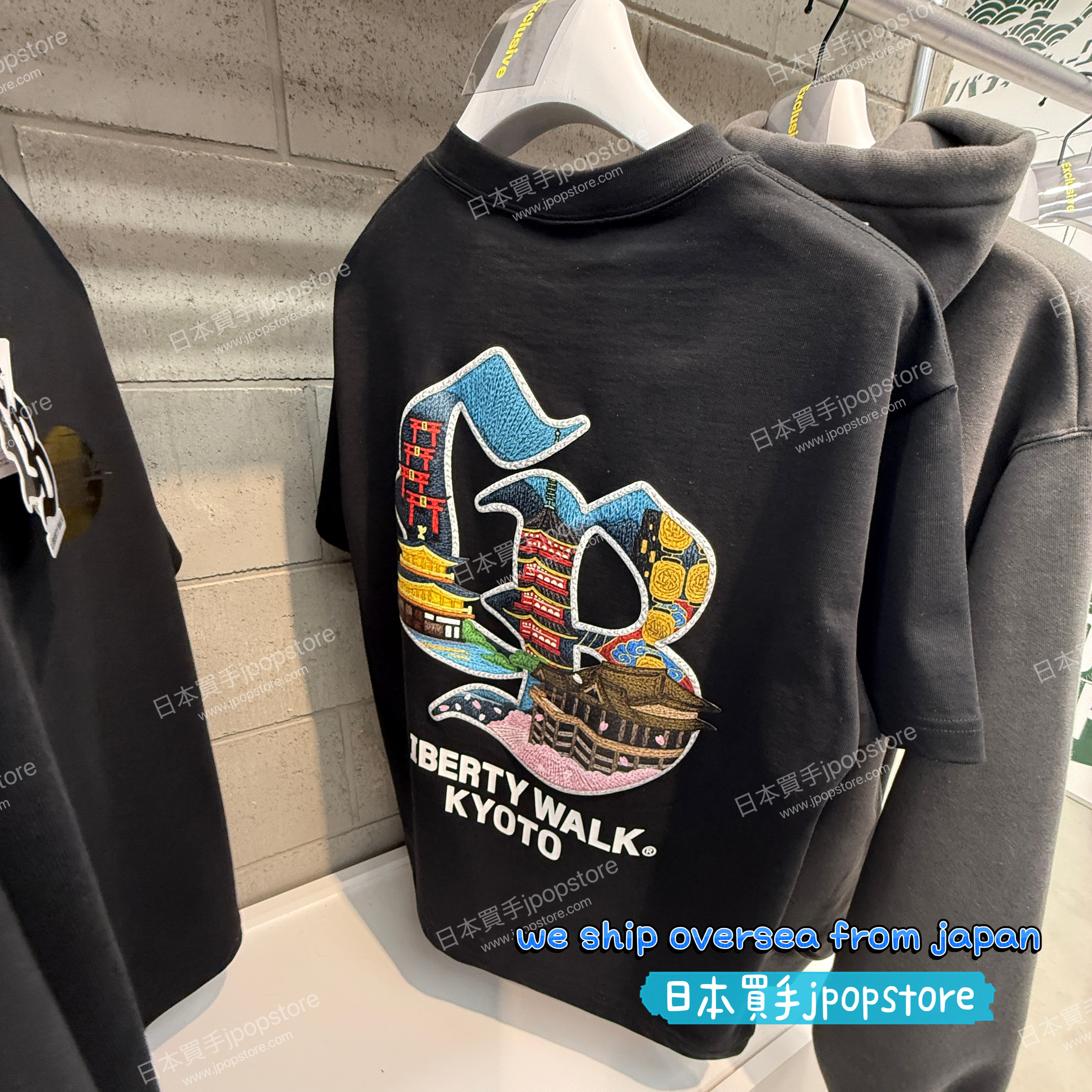 Kyoto-Exclusive LIBERTY WALK 京都 TEE BLACK 2