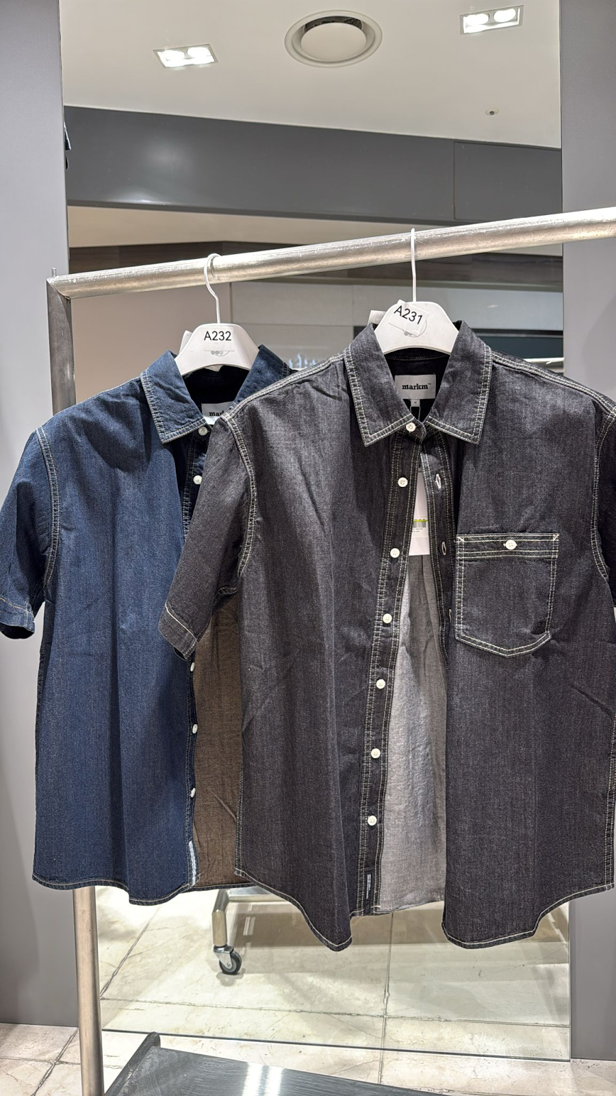 XI231 MARKM 牛仔短袖褸