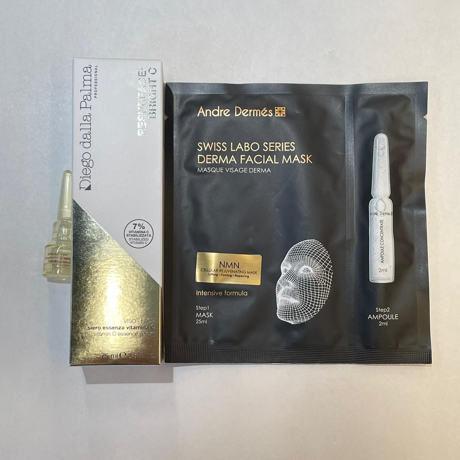 關鍵字A16-Diego Dalla Palma Vitamin C Essence Serum 75ml送Differ & Deeper Brightening Booster x1+Andre Dermes NMN Mask x1 $295(限50）