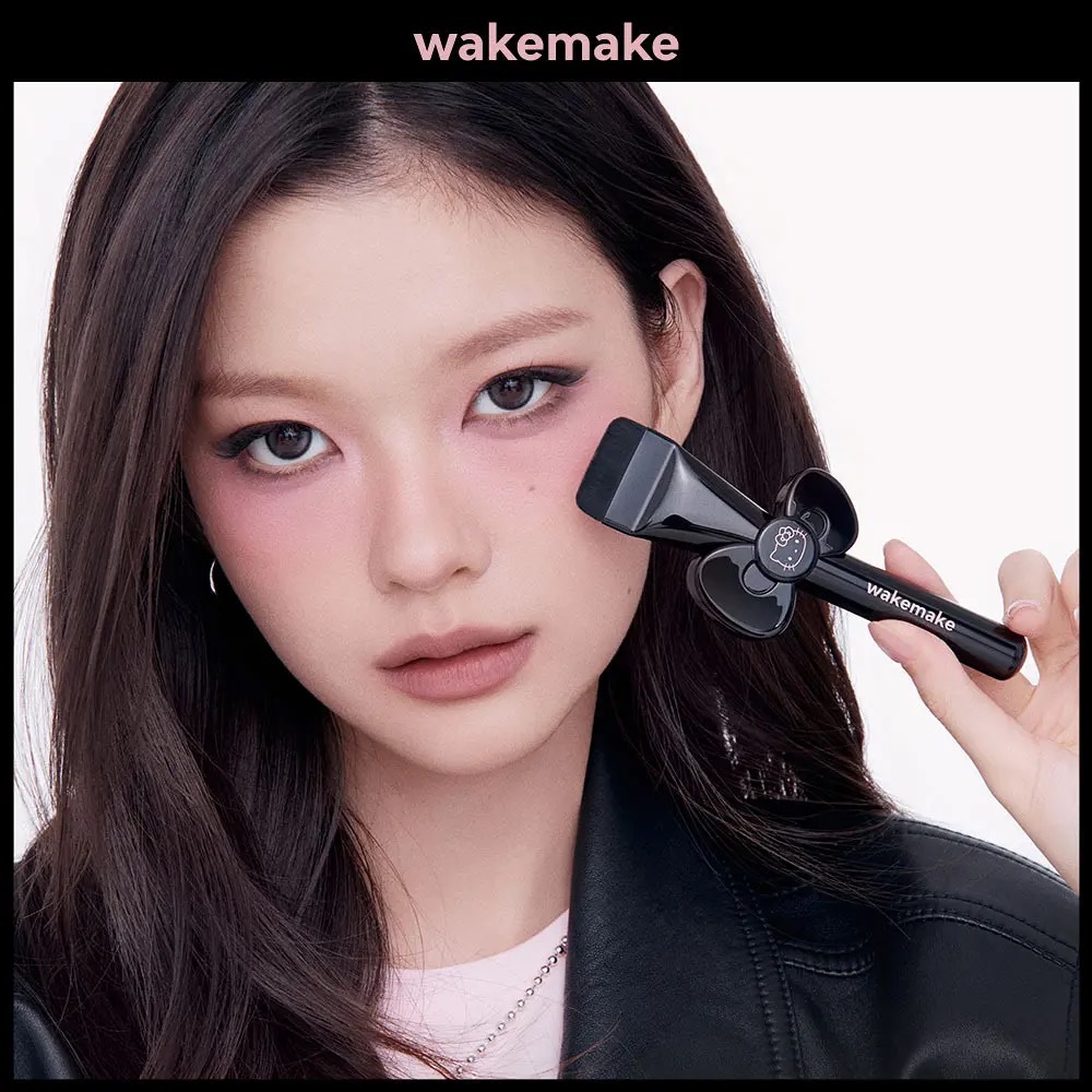 WAKEMAKE x Hello Kitty聯名｜一字粉底刷