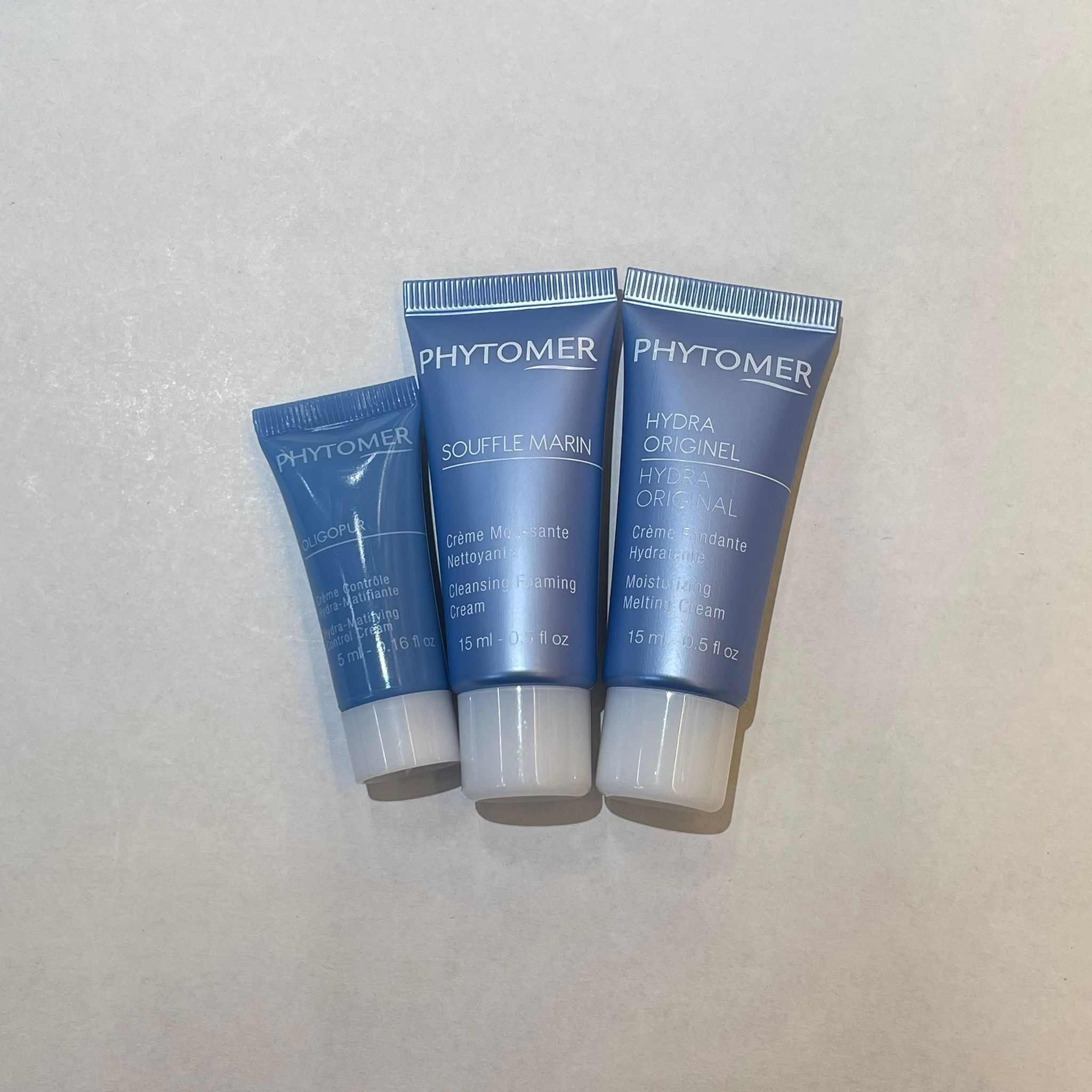 關鍵字A33-Phytomer Cleansing Foaming Cream 15ml+Melting Cream 15ml送Hydra-Matifying Control Cream 5ml $108(限36）