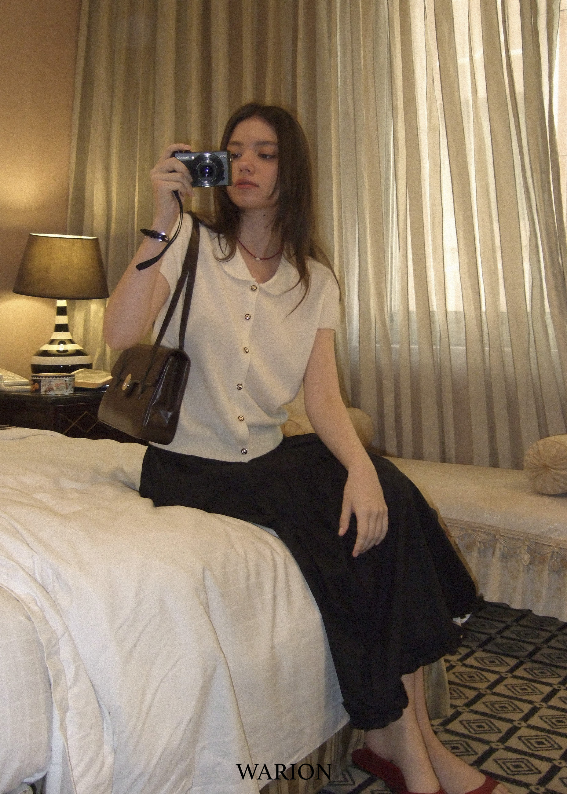 Camille Collared Knit - Cream