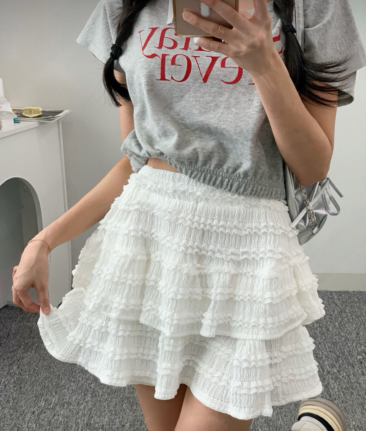 皺皺立體線條蛋糕裙🍰