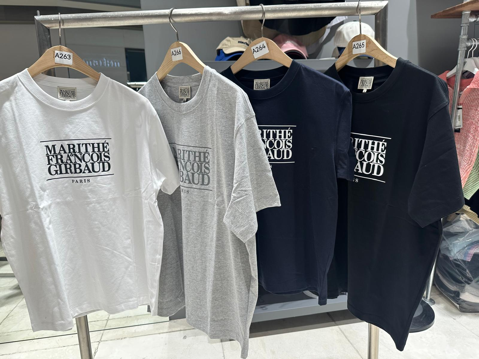 XI263 Marithe 淨色文字短袖TEE