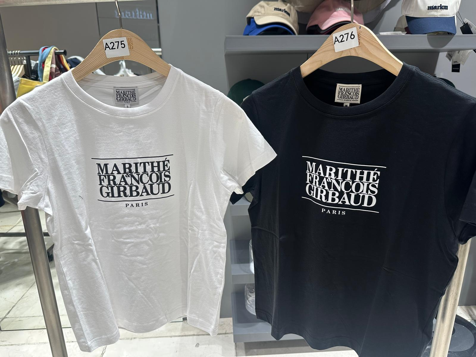 XI275 Marithe 淨色大文字短袖TEE