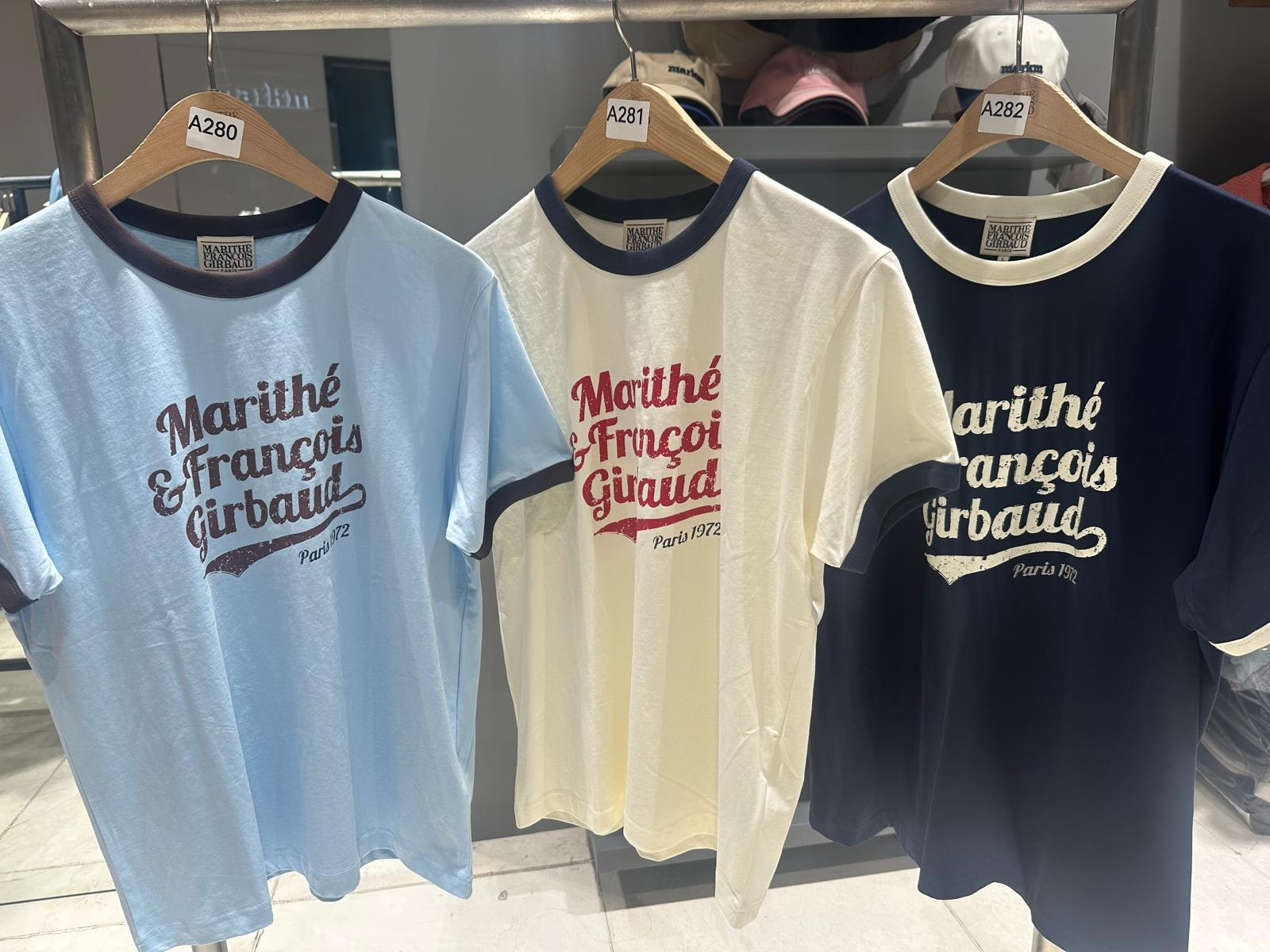 XI280 Marithe 撞色邊邊文字LOGO短袖TEE