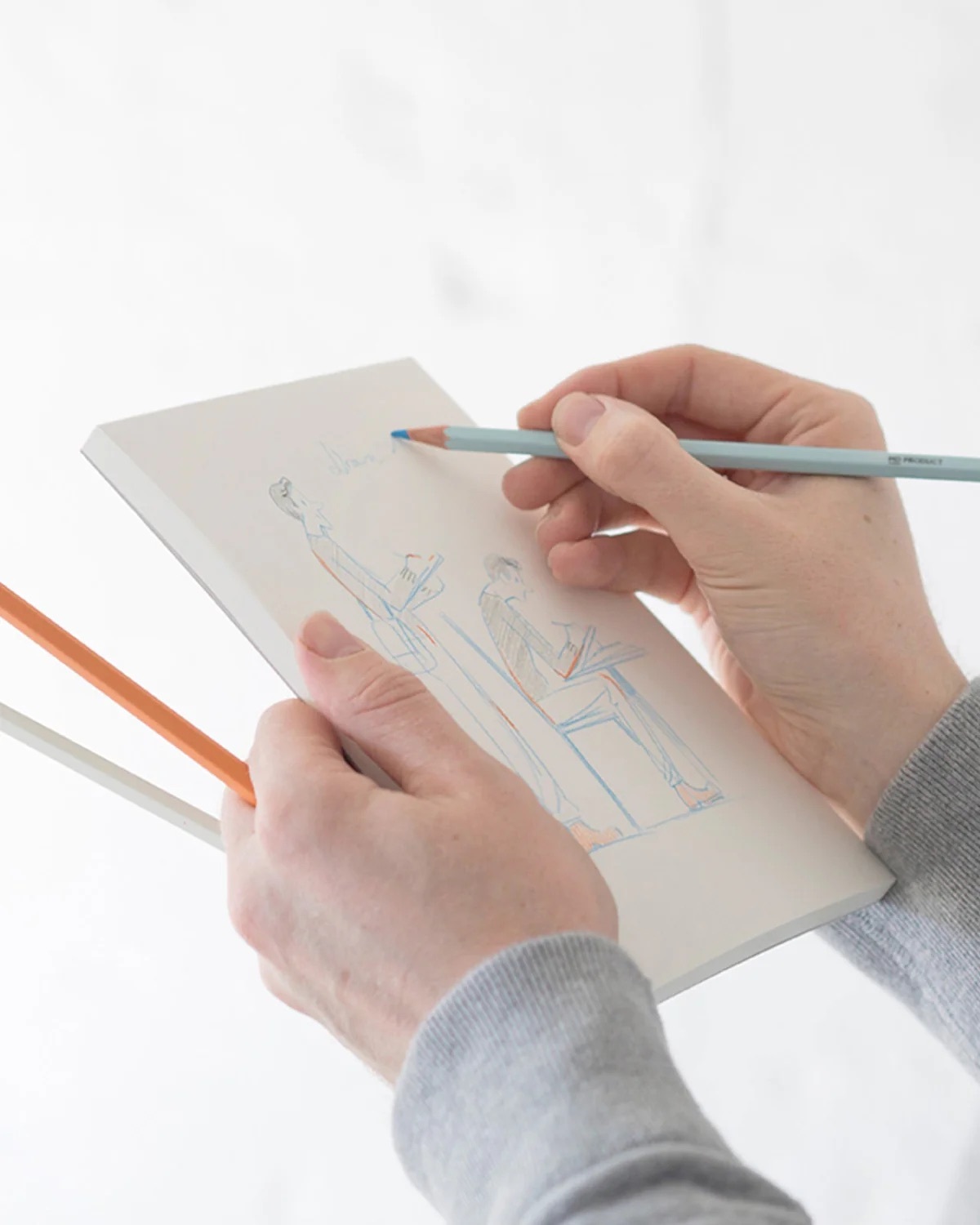 MD 色鉛筆（灰、藍、橘三支組） | MD PRODUCT