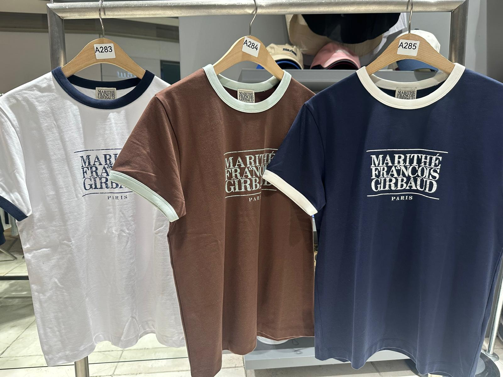 XI283 Marithe 撞色邊邊文字LOGO短袖TEE