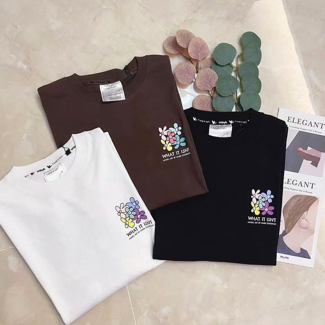 🇯🇵日本代購款 WHAT IT ISNT FLORAL BACK PRINT LS TEE