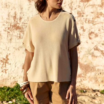 1LP0327-133 [LA PETITE ETOILE] Pull Mau Beige #MAU-M122612V4B/13-BEIGE (EU)