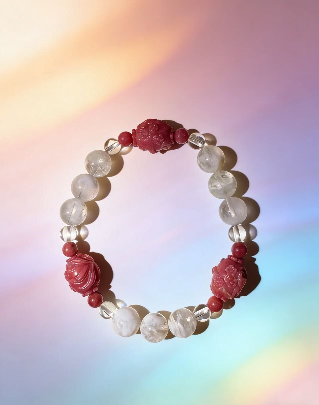 LZ2442 WHITE PHANTOM FENG JIU FORMATION BRACELET