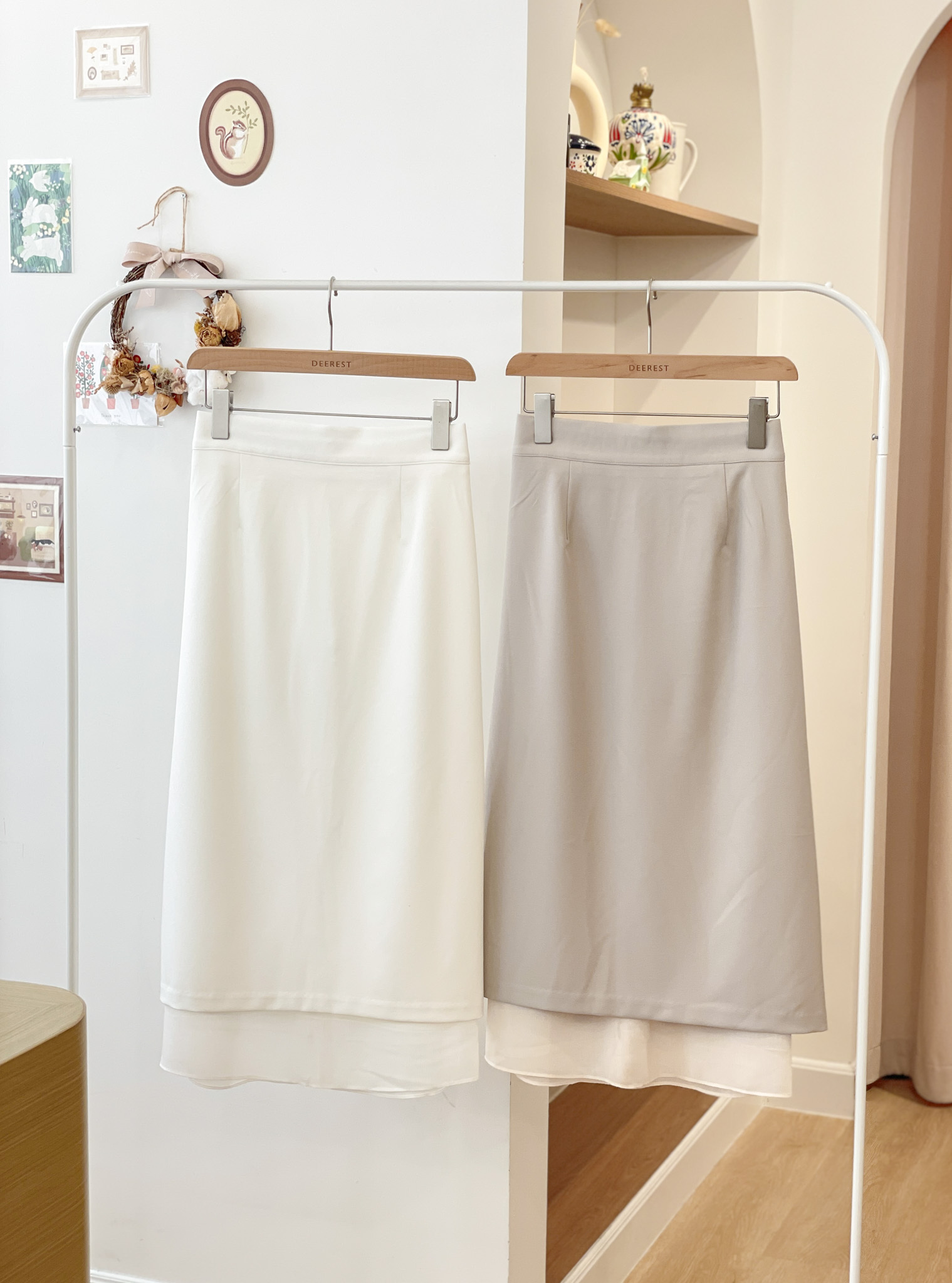 SK606 Charlene Layered Long Skirt