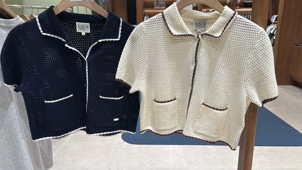 XI240 MARITHE 縷空短袖開胸外套