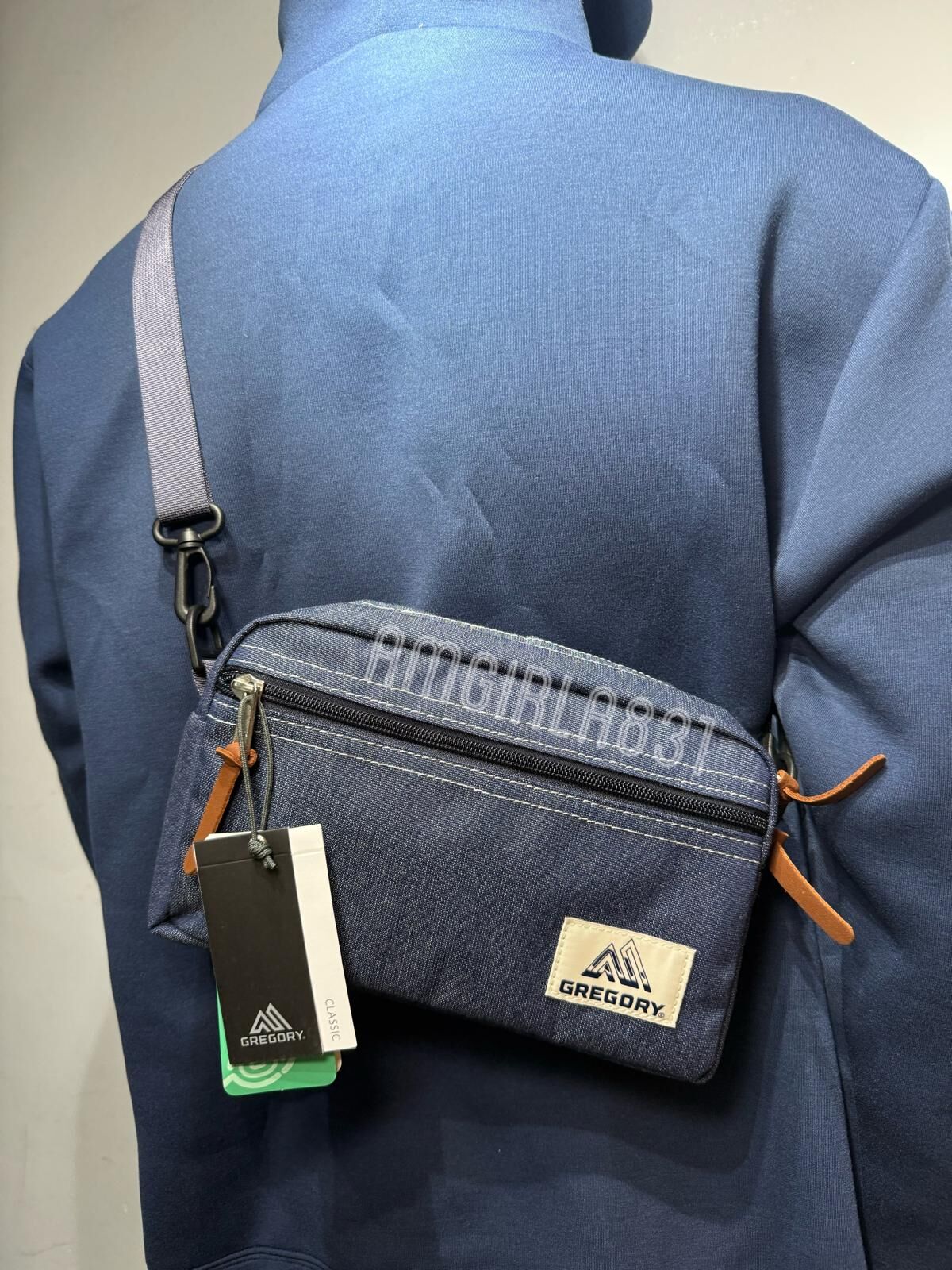 GREGORY PADDED SHOULDER POUCH M denim