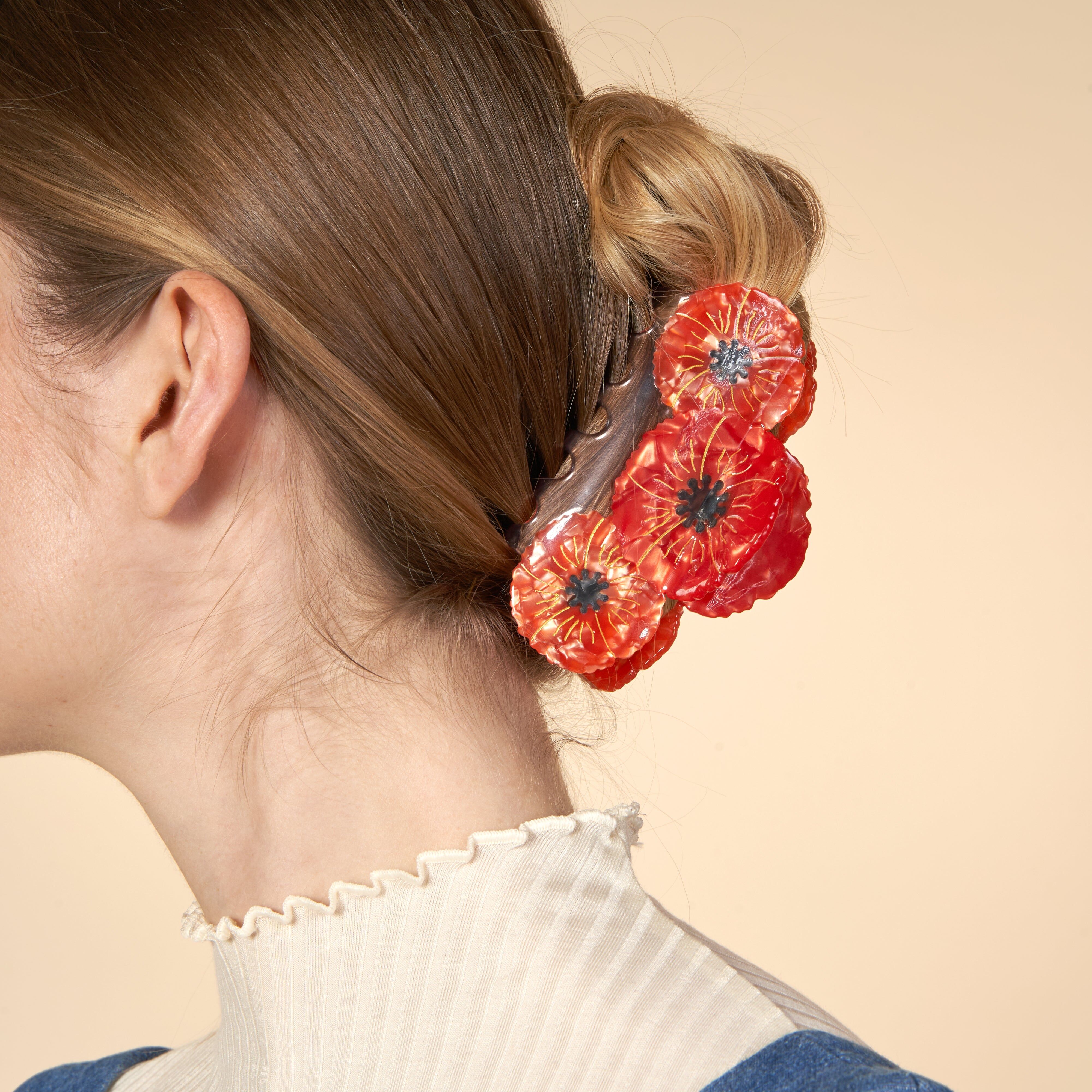 Trio Poppies Hair Claw｜Coucou Suzette