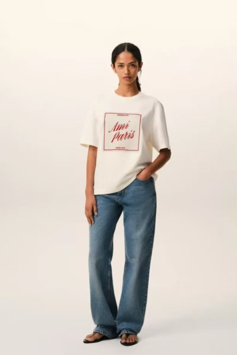 AMl 前胸大LOGO短T