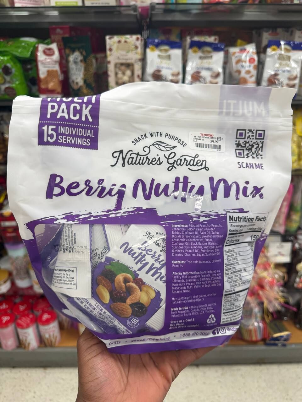 [U] CW NATURE'S GARDEN BERRY NUTTY MIX MULTI PACK, 846548029529 (UCW50)