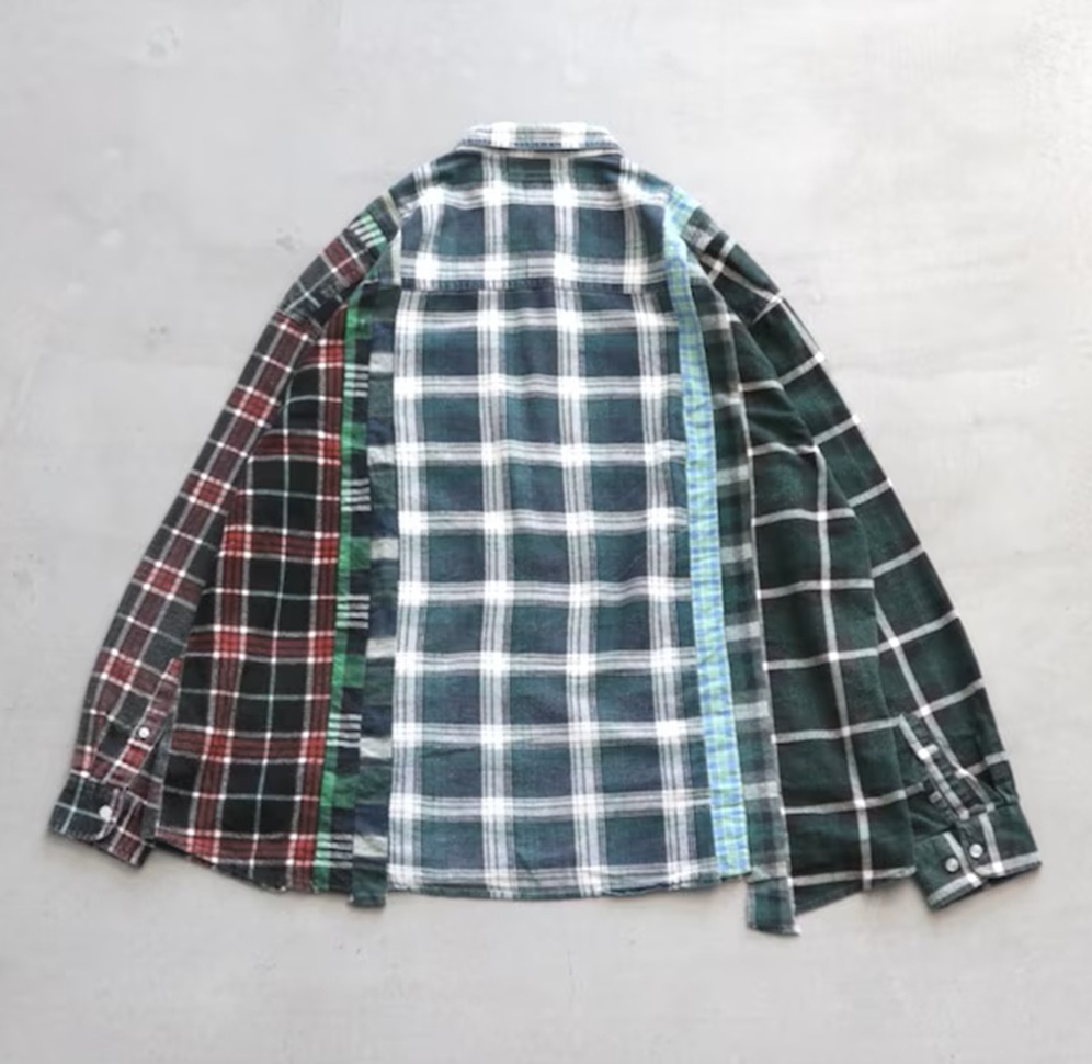 LAST PCS: NEEDLES 7 CUTS WIDE FLANNEL SHIRT L/S (STYLE A) - PRE ORDER ITEM (預訂中)