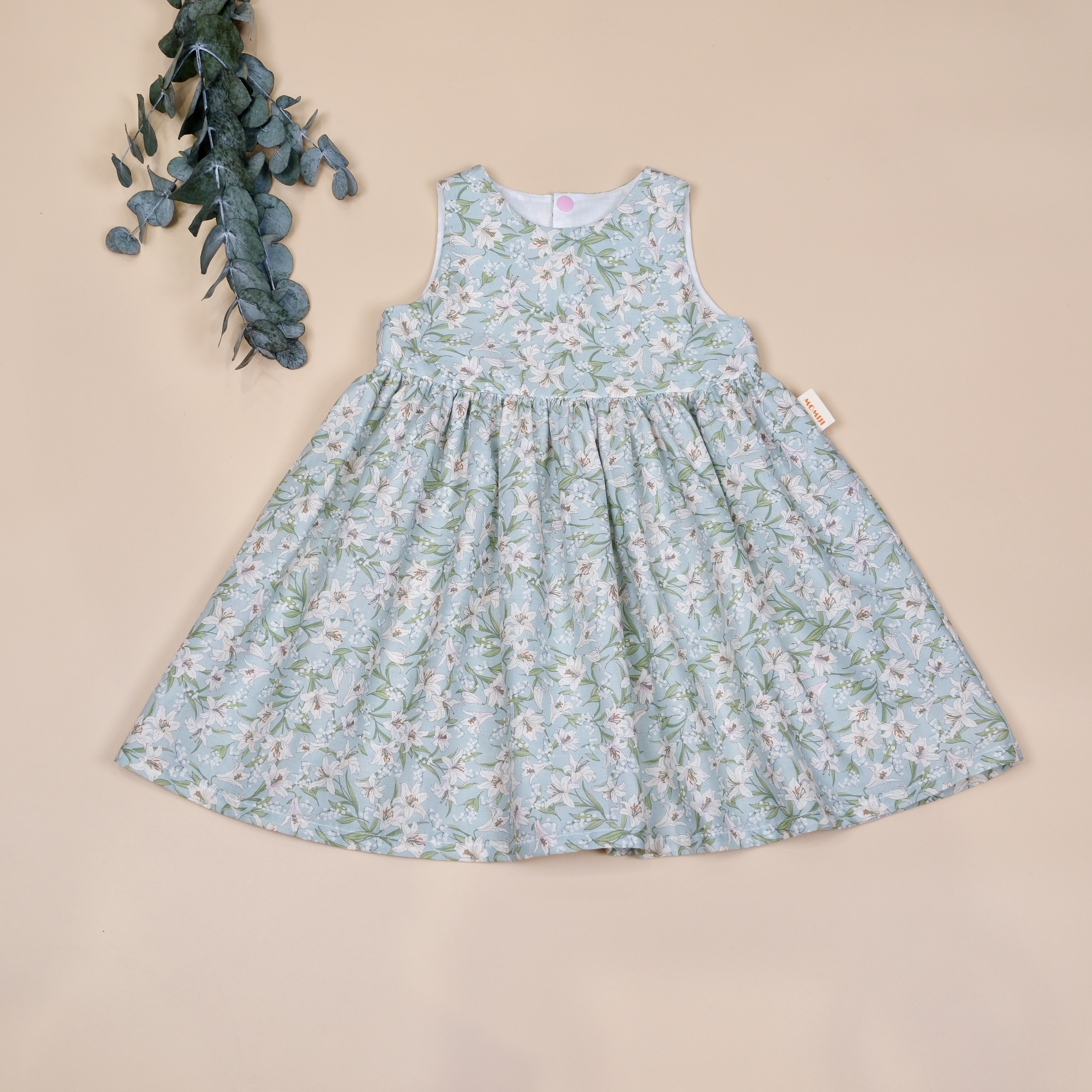 微風盛夏系列 ✺ 清風百合 ✺ 手作女童無袖洋裝