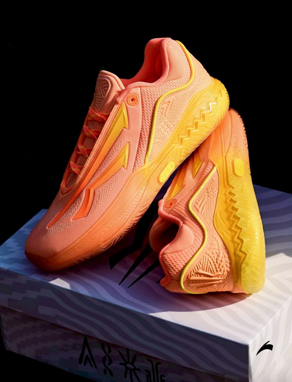 （連線代購商品）男鞋 ANTA KAI SPEED 2 暴力橘 耐磨 實戰鞋 籃球鞋【912611114S-1】歐文2