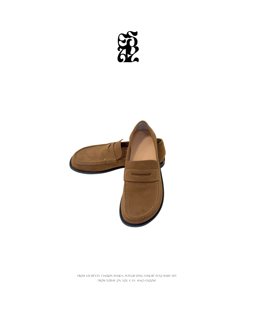 LE復古棕色樂福鞋