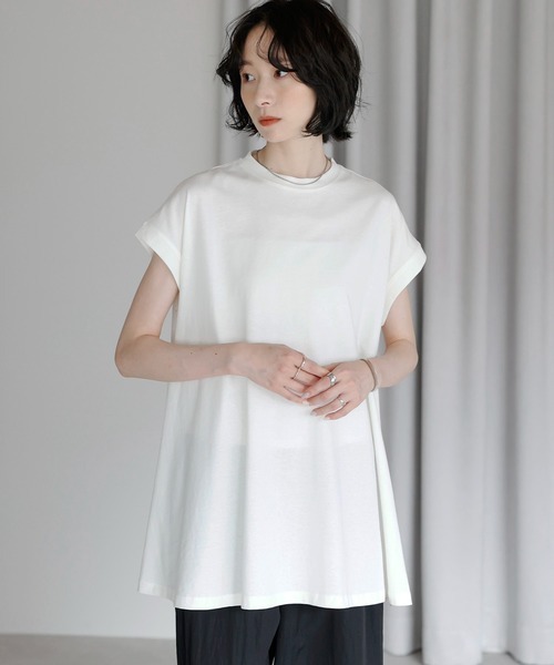 【預購】J0329602 amini 涼爽觸感法式袖喇叭T卹 BS-191co (2款)