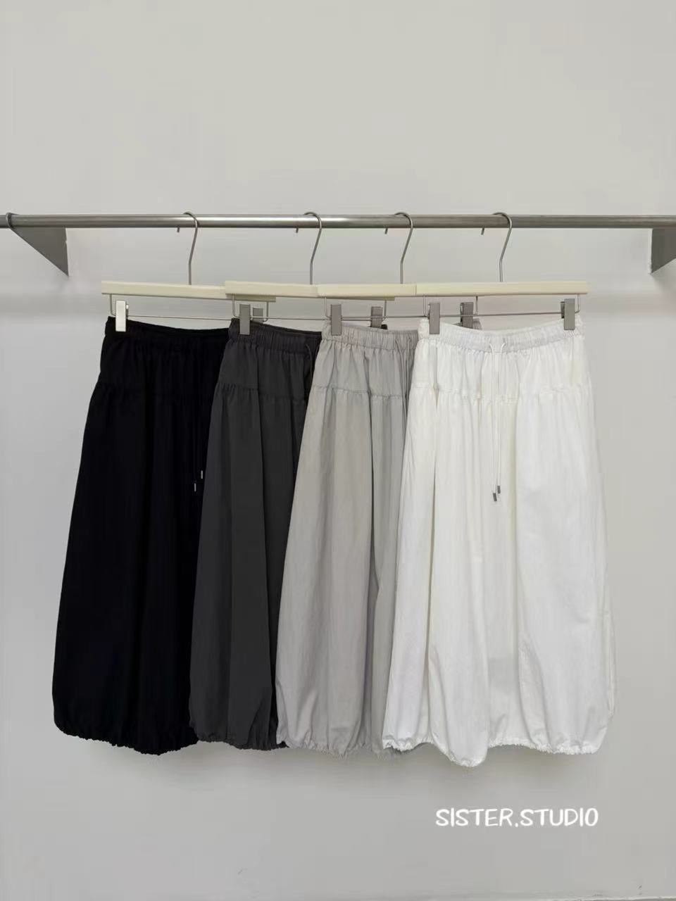 Nellie&Co.綁帶休閒縮口長裙