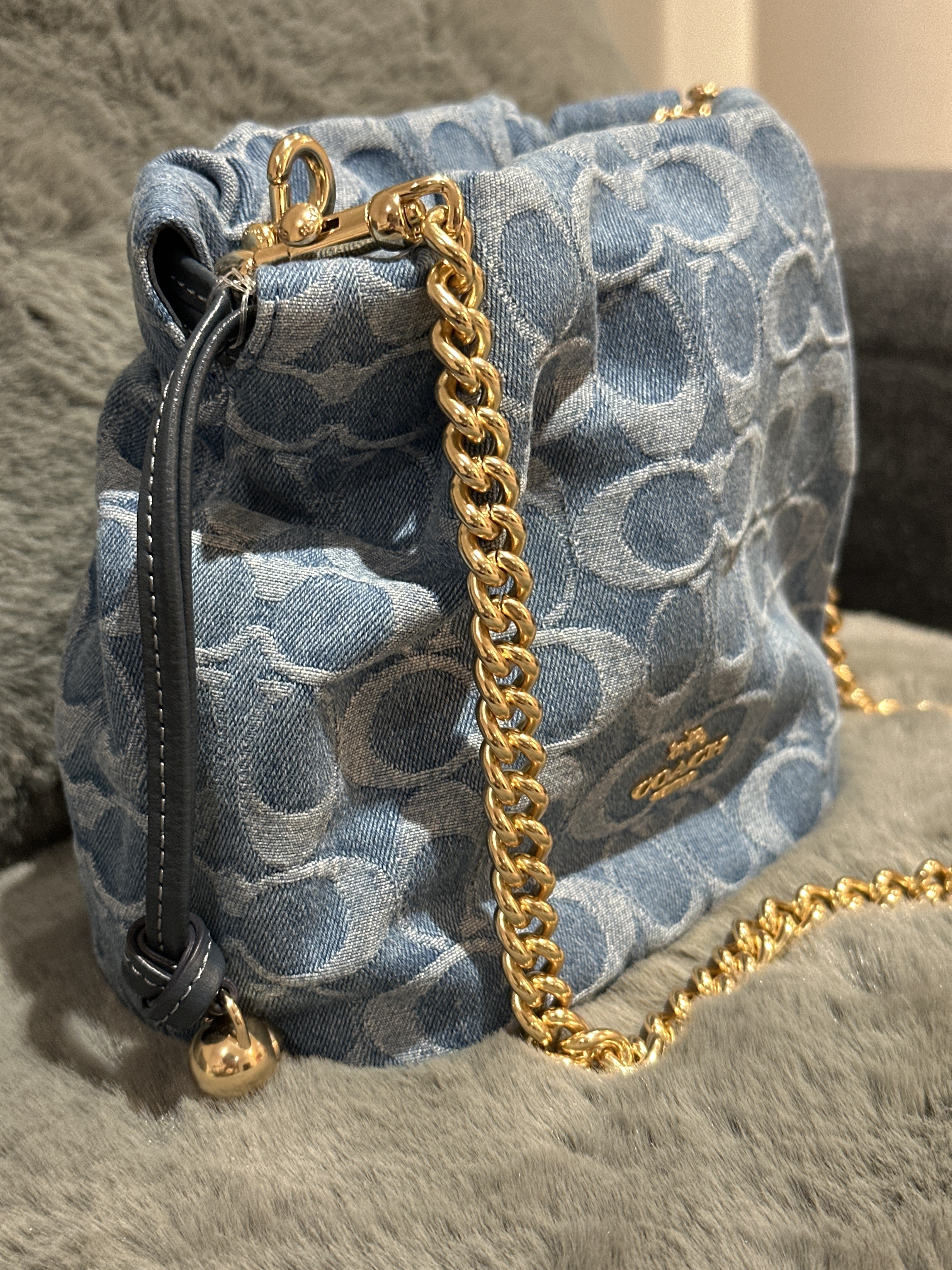 RU08 CO 牛仔布細水桶袋