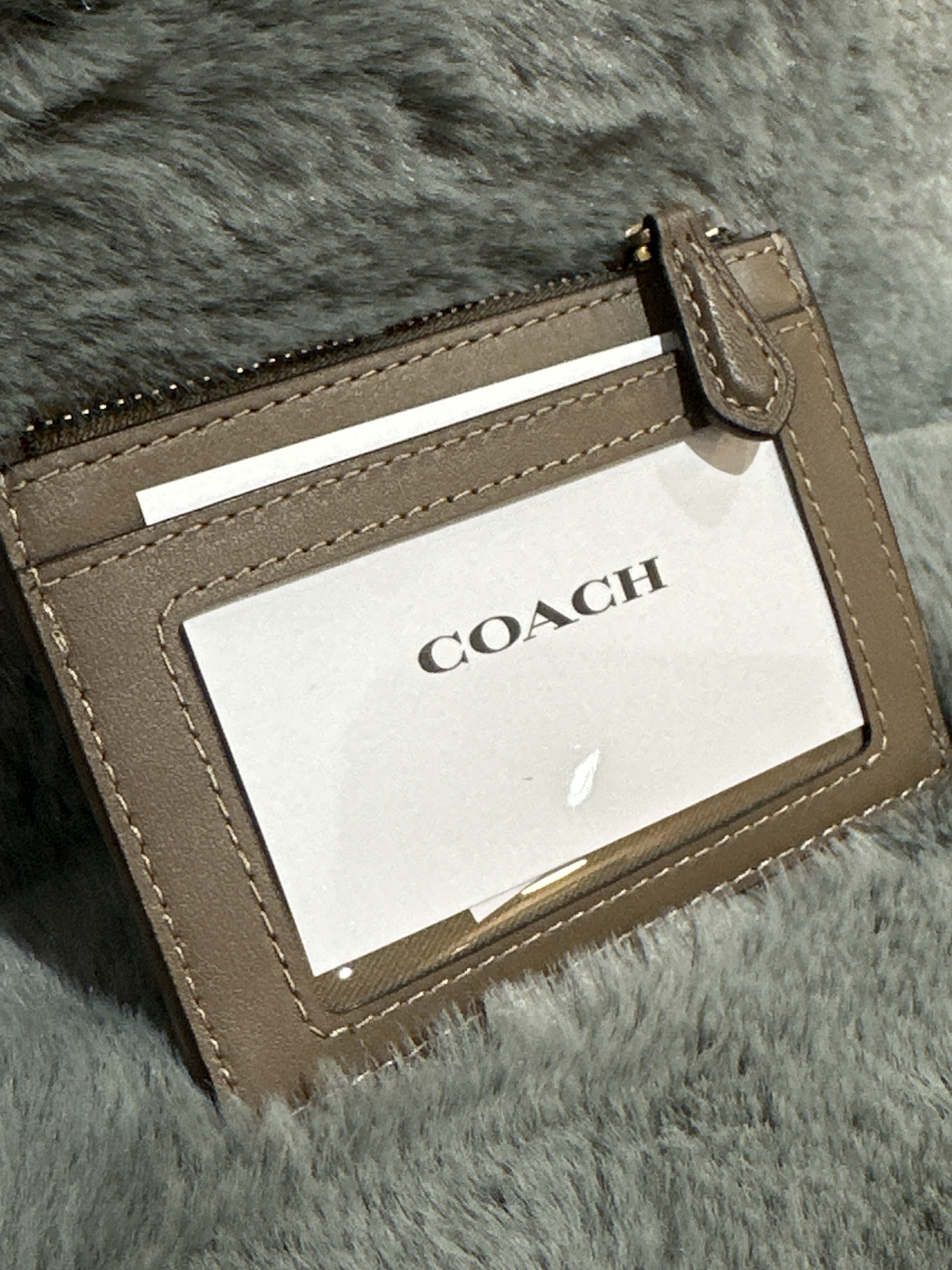 RU30 CO繍花LOGO卡包Mini Skinny Id Case In Signature Jacquard With Floral Embroidery